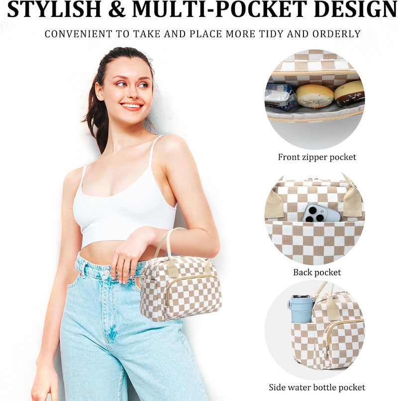 MEXS Insulated Lunch Bag for Women Men Large Reusable Lunch Box Adult Leakproof Portable Cooler Tote Bags for Work Picnic - Image 3